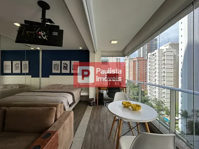 Apartamento com 36m² 1 quarto e 1 banheiro, à venda, no bairro Brooklin Paulista em São Paulo
