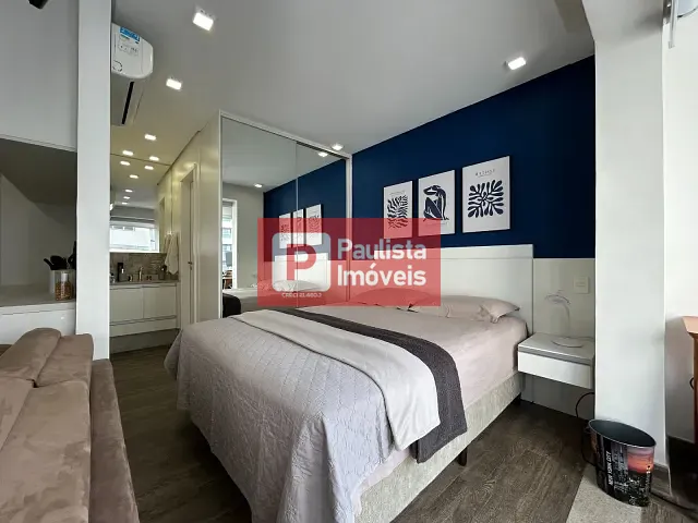 Apartamento com 36m² 1 quarto e 1 banheiro, à venda, no bairro Brooklin Paulista em São Paulo