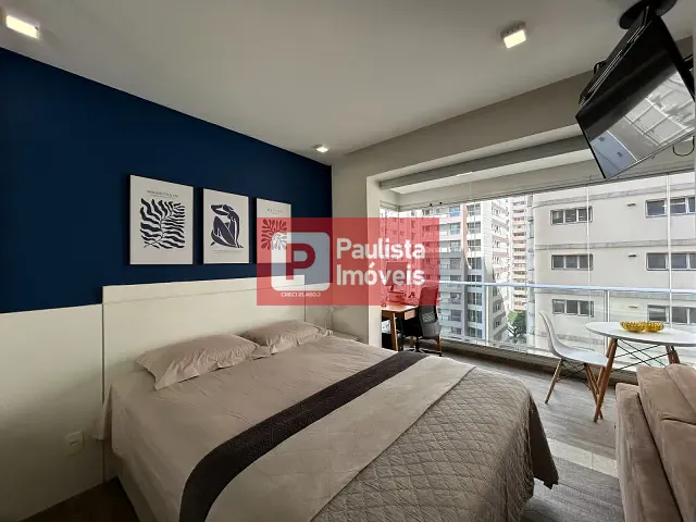 Apartamento com 36m² 1 quarto e 1 banheiro, à venda, no bairro Brooklin Paulista em São Paulo