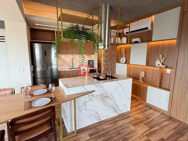 Apartamento com 62m² 1 quarto e 2 banheiros, para alugar, no bairro Cidade Monções em São Paulo