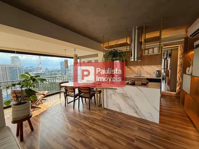 Apartamento com 62m² 1 quarto e 2 banheiros, para alugar, no bairro Cidade Monções em São Paulo