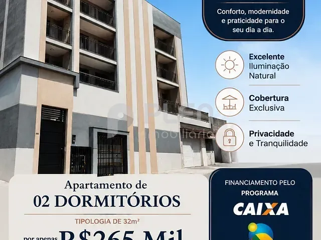 Apartamento com 32m² 2 quartos e 1 banheiro, à venda, no bairro Parada Inglesa em São Paulo