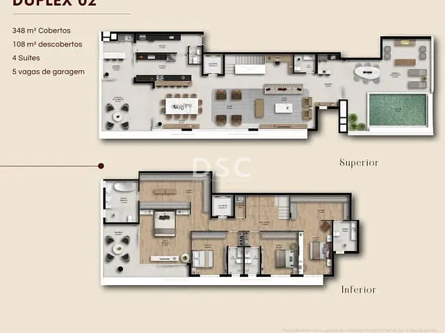 Apartamento com 406m² 3 quartos e 5 banheiros, à venda, no bairro Batel em Curitiba