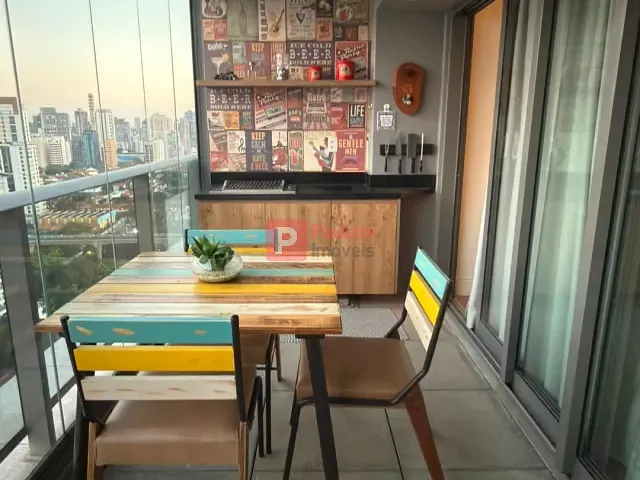 Apartamento 1 quarto e 1 banheiro, à venda ou para alugar, no bairro Brooklin Paulista em São Paulo