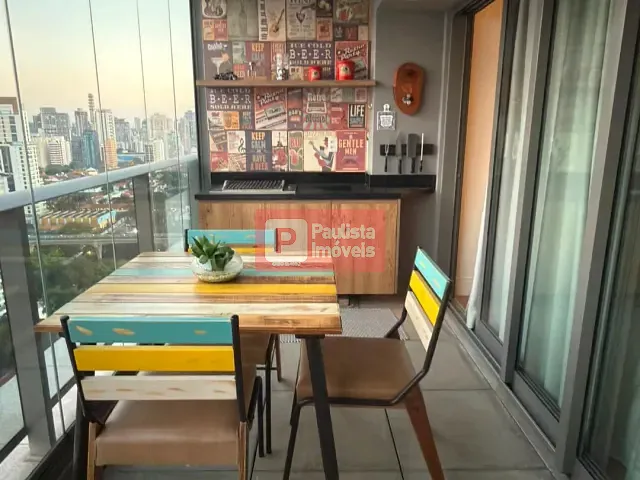Apartamento 1 quarto e 1 banheiro, à venda ou para alugar, no bairro Brooklin Paulista em São Paulo