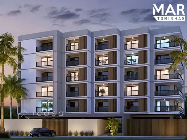 Apartamento com 46m² 1 quarto e 2 banheiros, à venda, no bairro Toninhas em Ubatuba
