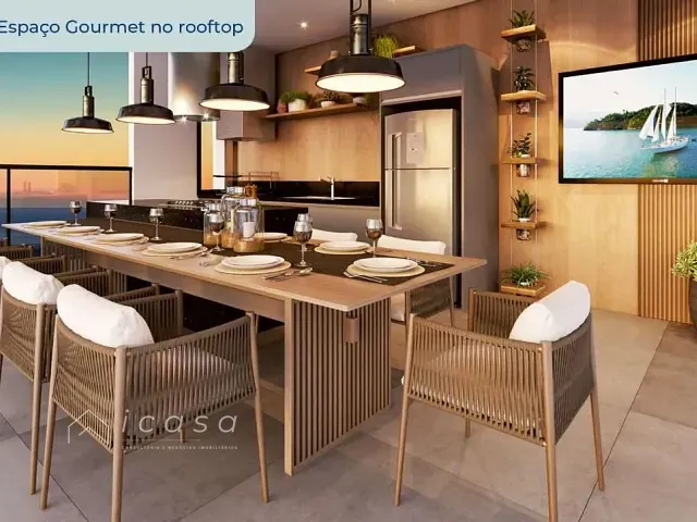 Apartamento com 46m² 1 quarto e 2 banheiros, à venda, no bairro Toninhas em Ubatuba