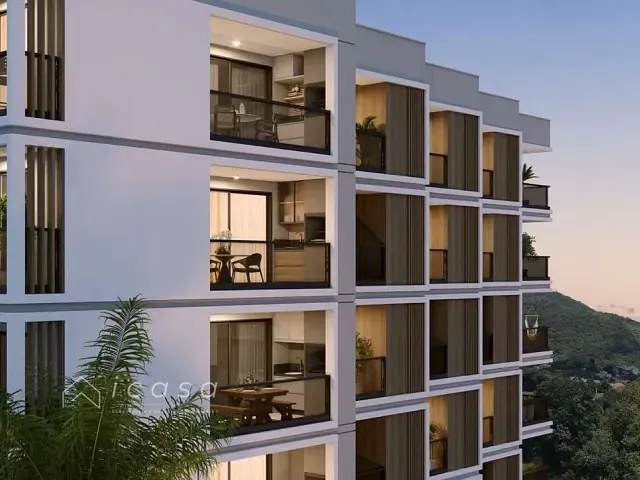 Apartamento com 46m² 1 quarto e 2 banheiros, à venda, no bairro Toninhas em Ubatuba