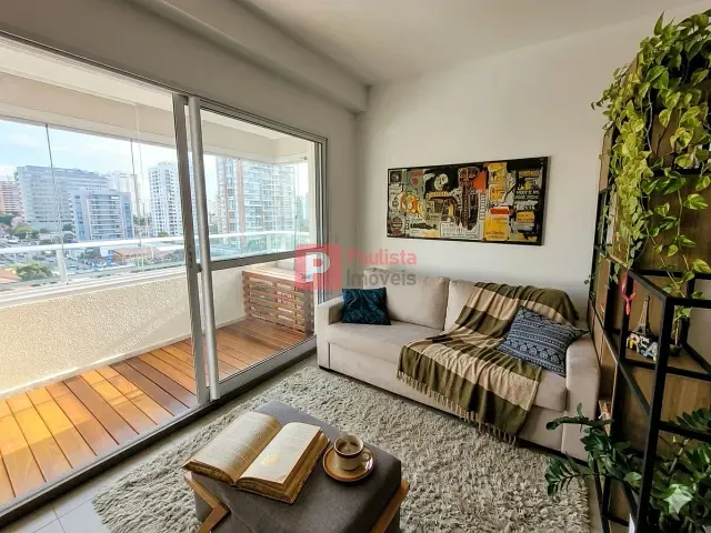 Apartamento 1 quarto e 1 banheiro, para alugar, no bairro Brooklin Paulista em São Paulo