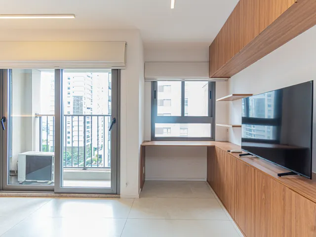 Foto do Apartamento - Apartamento para venda em Campo Belo com 1 quarto, sendo 1 suíte, 25m² | Lares e Andares Imóveis