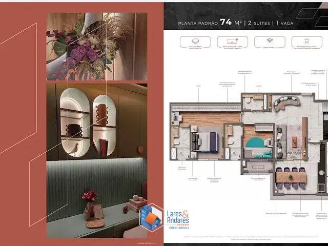 Apartamento com 159m² 3 quartos e 3 banheiros, à venda, no bairro Santo Amaro em São Paulo