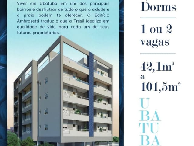 Foto do Apartamento - Apartamento à venda 2 Quartos, 1 Suite, 1 Vaga, 59.59M², Itaguá, Ubatuba - SP | Ed. Ambrosetti | RUSSI IMÓVEIS