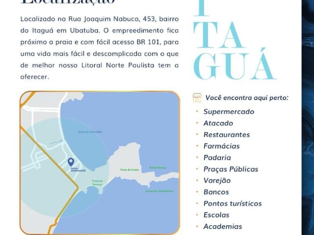 Foto do Apartamento - Apartamento à venda 2 Quartos, 1 Suite, 1 Vaga, 61.99M², Itaguá, Ubatuba - SP | Ed. Ambrosetti | RUSSI IMÓVEIS