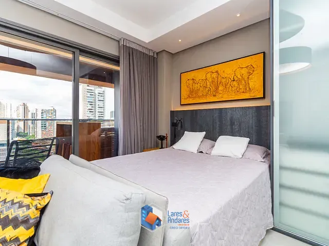 Apartamento com 41m² 1 quarto e 1 banheiro, à venda, no bairro Brooklin Paulista em São Paulo