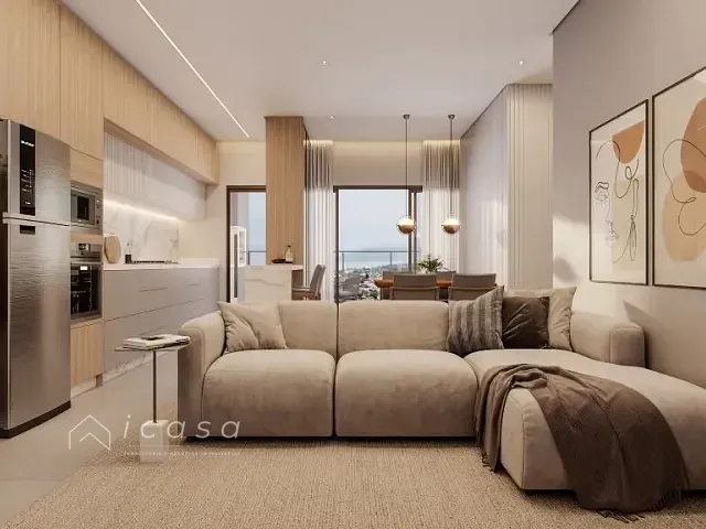 Apartamento 2 quartos e 1 banheiro, à venda, no bairro Praia das Palmeiras em Caraguatatuba