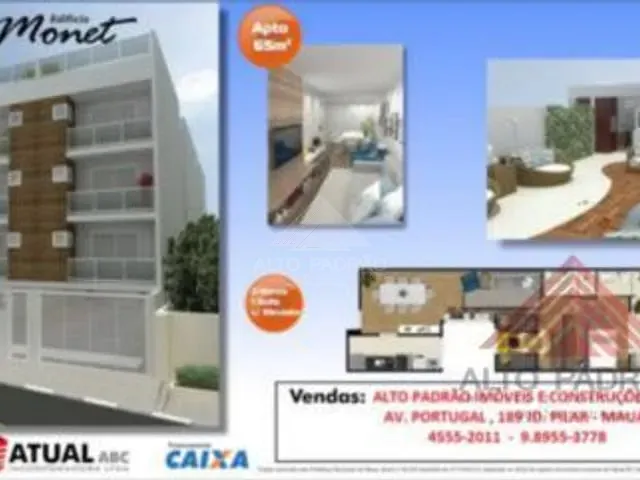 Apartamento 2 quartos e 1 banheiro, à venda, no bairro Vila Nossa Senhora das Vitórias em Mauá
