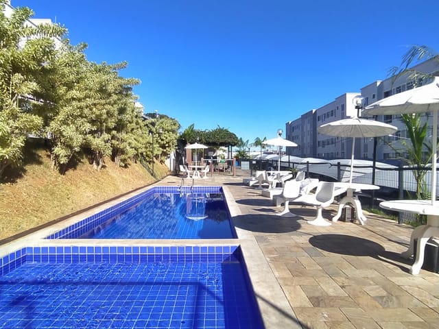 Foto do Apartamento - Apartamento 02 quartos, cozinha com armarios, lazer com piscina e uma vaga coberta, Bairro Chácaras Santa Inês (São Benedito), Santa Luzia, MG | Deltalar Imóveis