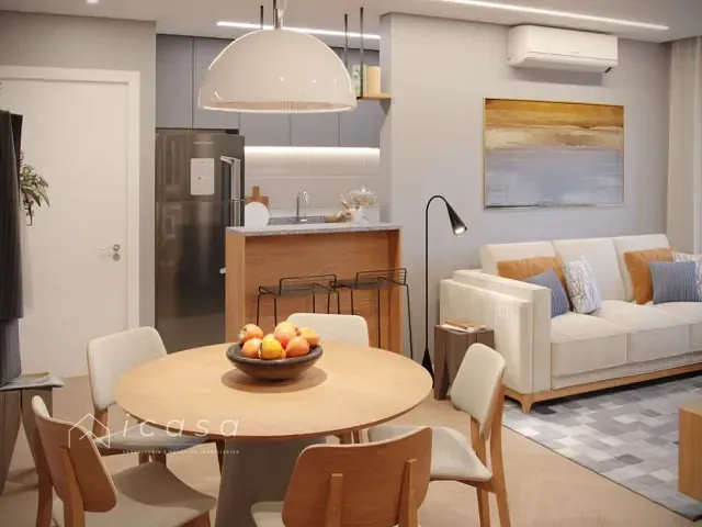 Apartamento com 68m² 2 quartos e 2 banheiros, à venda, no bairro Parque São Luís em Taubaté