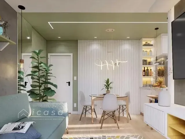 Apartamento com 52m² 2 quartos e 1 banheiro, à venda, no bairro Jardim das Gaivotas em Caraguatatuba