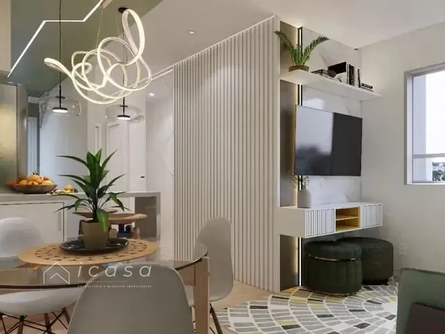 Apartamento com 52m² 2 quartos e 1 banheiro, à venda, no bairro Jardim das Gaivotas em Caraguatatuba