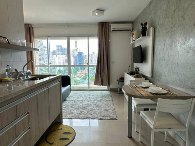 Apartamento com 32m² 1 quarto e 1 banheiro, à venda, no bairro Brooklin Paulista em São Paulo