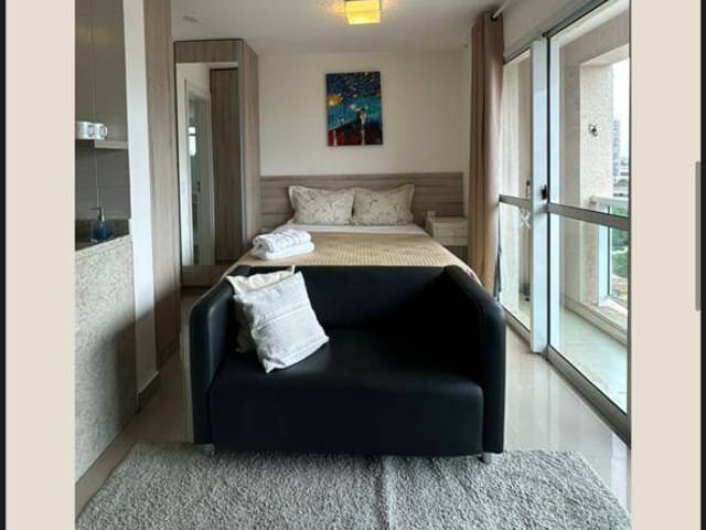 Apartamento com 32m² 1 quarto e 1 banheiro, à venda, no bairro Brooklin Paulista em São Paulo