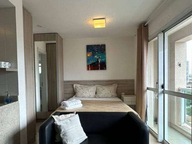 Apartamento com 32m² 1 quarto e 1 banheiro, à venda, no bairro Brooklin Paulista em São Paulo