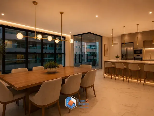 Apartamento com 141m² 3 quartos e 4 banheiros, à venda, no bairro Meia Praia em Itapema