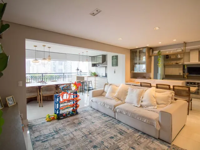 Apartamento com 137m² 3 quartos e 4 banheiros, à venda, no bairro Brooklin em São Paulo