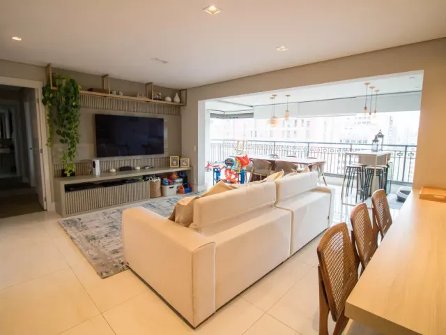 Apartamento com 137m² 3 quartos e 4 banheiros, à venda, no bairro Brooklin em São Paulo