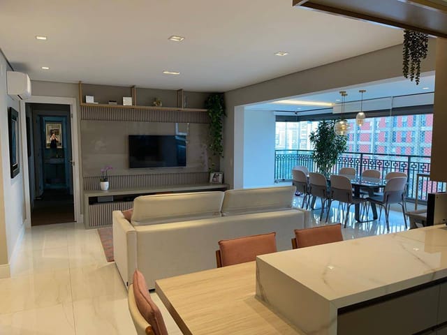 Apartamento com 137m² 3 quartos e 4 banheiros, à venda, no bairro Brooklin em São Paulo