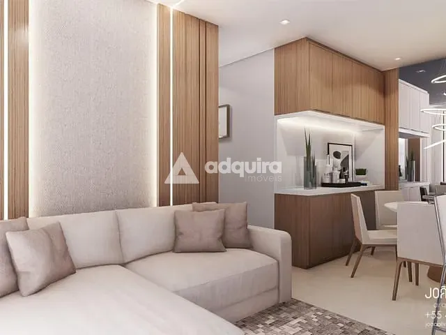 Apartamento com 129m² 3 quartos e 2 banheiros, à venda, no bairro Jardim Carvalho em Ponta Grossa