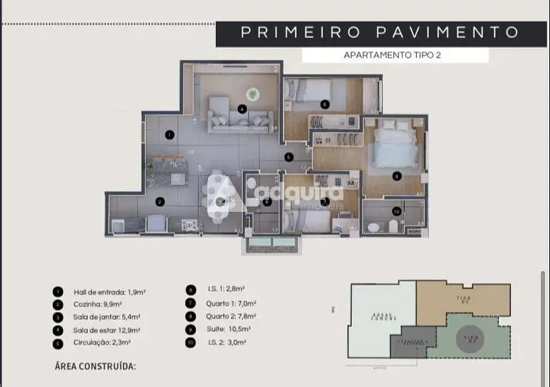 Apartamento, 3 quartos, 111 m² - Foto 35