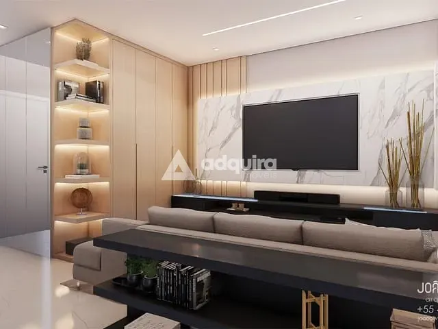 Apartamento com 129m² 3 quartos e 2 banheiros, à venda, no bairro Jardim Carvalho em Ponta Grossa