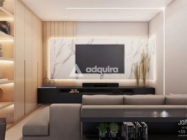 Apartamento com 129m² 3 quartos e 2 banheiros, à venda, no bairro Jardim Carvalho em Ponta Grossa