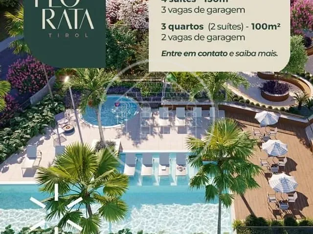 Apartamento com 100m² 3 quartos e 2 banheiros, à venda, no bairro Tirol em Natal