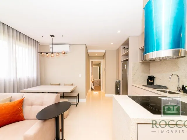 Apartamento 1 quarto e 2 banheiros, para alugar, no bairro São Francisco em Curitiba
