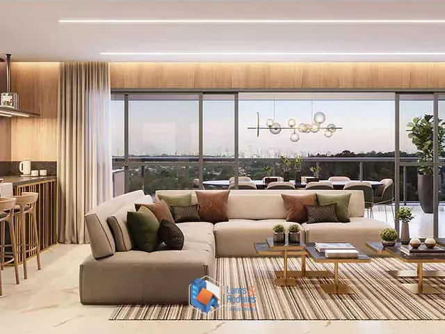Apartamento com 199m² 3 quartos e 6 banheiros, à venda, no bairro Brooklin em São Paulo