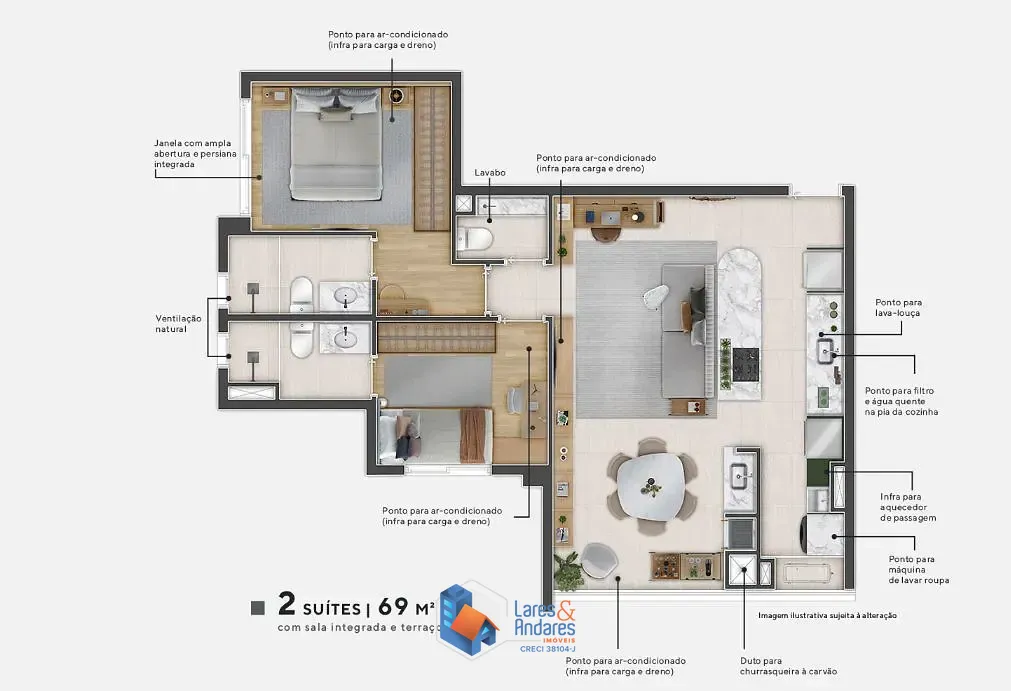Apartamento, 2 quartos, 69 m² - Foto 36