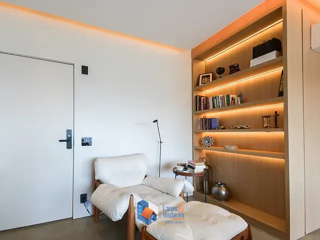 Apartamento com 77m² 1 quarto e 2 banheiros, à venda, no bairro Indianópolis em São Paulo