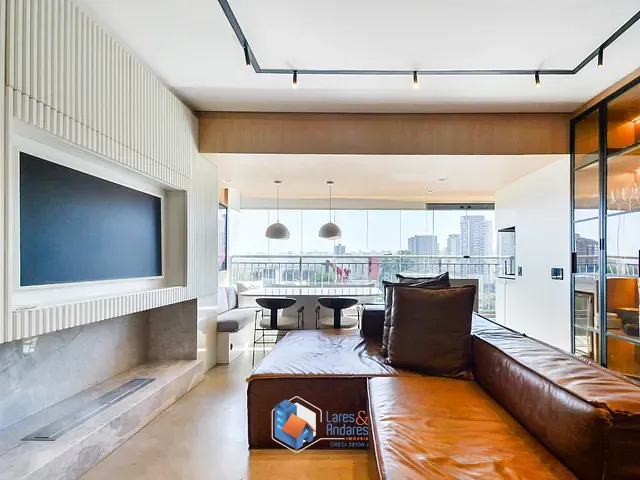Apartamento com 77m² 1 quarto e 2 banheiros, à venda, no bairro Indianópolis em São Paulo