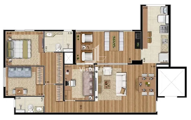 Apartamento, 2 quartos, 93 m² - Foto 16