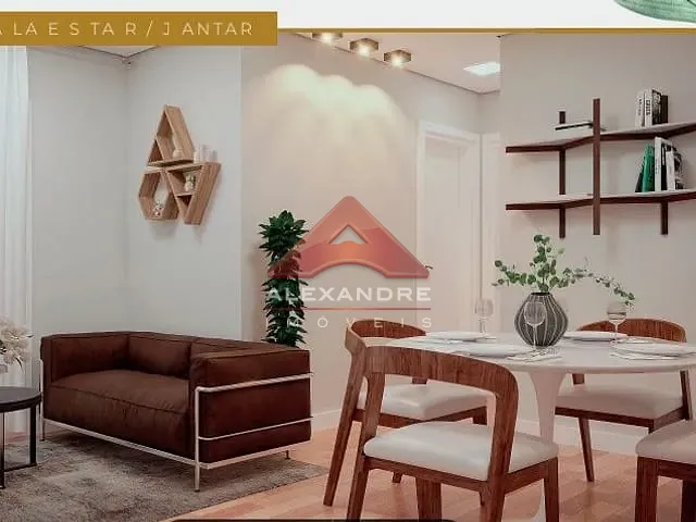 Apartamento com 52m² 2 quartos e 1 banheiro, à venda, no bairro Parque Residencial Flamboyant em São José dos Campos