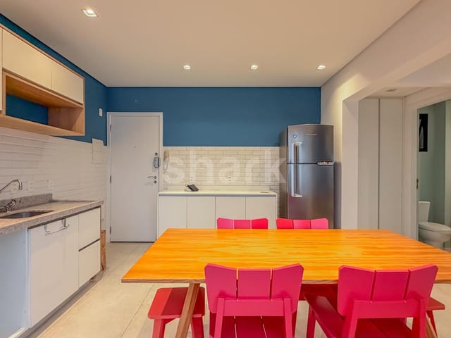 Apartamento com 70m² 1 quarto e 2 banheiros, à venda, no bairro Vila Olímpia em São Paulo
