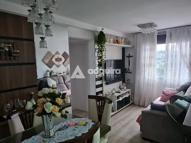 Apartamento 2 quartos e 1 banheiro, à venda, no bairro Estrela em Ponta Grossa