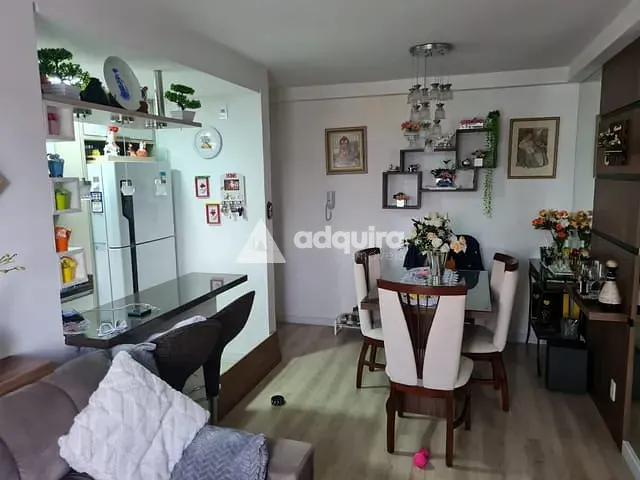 Apartamento 2 quartos e 1 banheiro, à venda, no bairro Estrela em Ponta Grossa