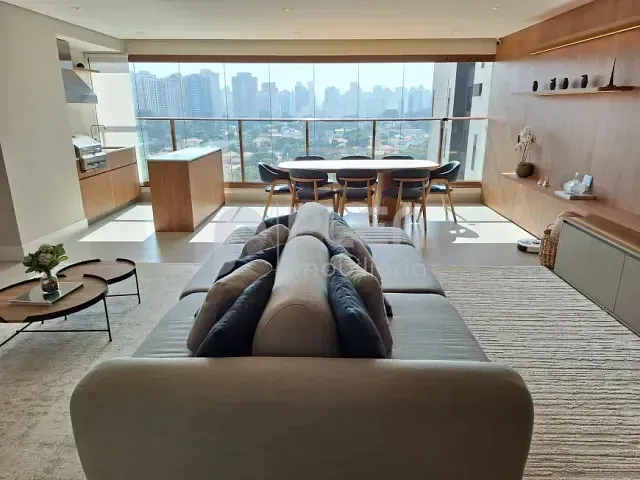 Apartamento 3 quartos e 5 banheiros, à venda, no bairro Brooklin Novo em São Paulo