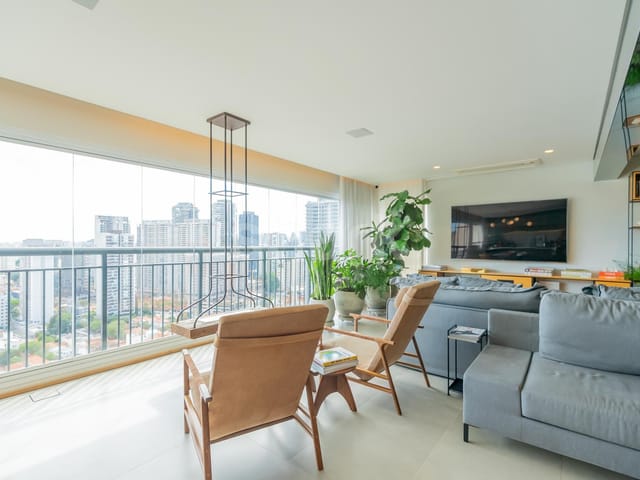 Apartamento com 217m² 3 quartos e 5 banheiros, à venda, no bairro Brooklin em São Paulo
