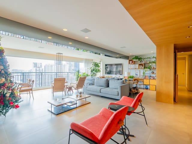Apartamento com 217m² 3 quartos e 5 banheiros, à venda, no bairro Brooklin em São Paulo