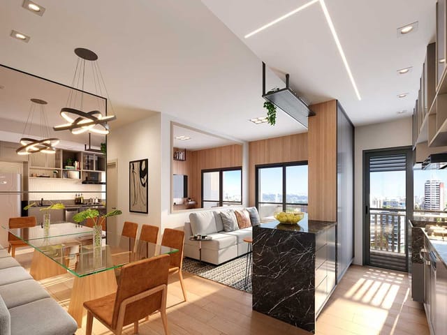 Apartamento 2 quartos e 2 banheiros, à venda, no bairro Jardim Esplanada em São José dos Campos